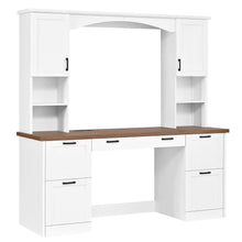Load image into Gallery viewer, Farmhouse Computer Desk With Hutch
