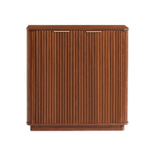 Load image into Gallery viewer, 32" Wood Accent Cabinet With Two Doors - Brown
