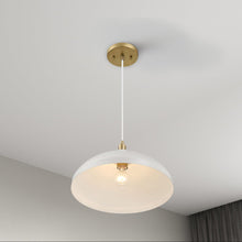 Load image into Gallery viewer, Astral - Single Light Pendant Lamp For Entrance Kitchen Island - Gold / White

