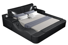 Load image into Gallery viewer, Zoya Smart Multifunctional King Size Bed Made with Wood in Black
