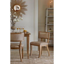 Load image into Gallery viewer, Classic Dining Chair With Curved Back (Set of 2) - Beige / Light Natural
