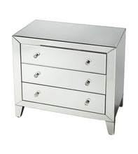 Load image into Gallery viewer, 30" Glass Three Drawer Chest - Clear
