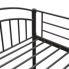 Load image into Gallery viewer, Twin Over Twin Metal Bunk Bed,Divided into Two Beds(Black){OLD SKU:MF280424AAB}
