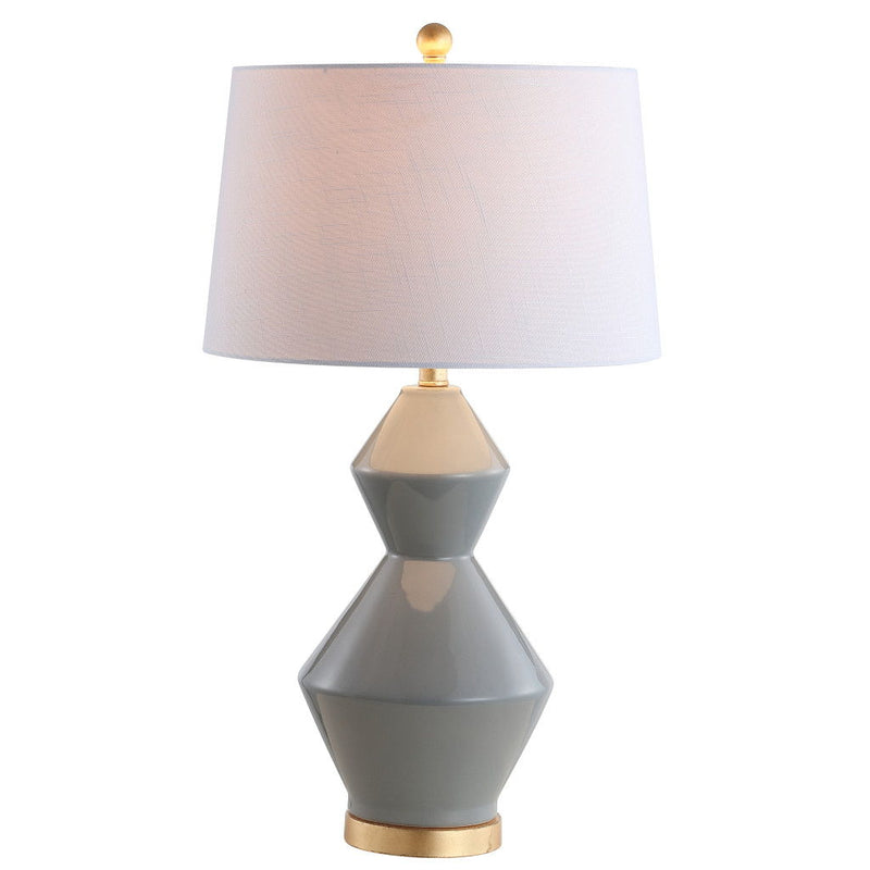 Novelty Table Lamp LED With Globe Shade - Gray