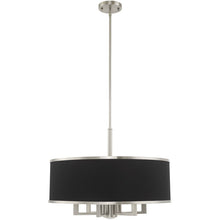 Load image into Gallery viewer, 20'' Seven-Light Dimmable Chandelier With Shades - Nickel
