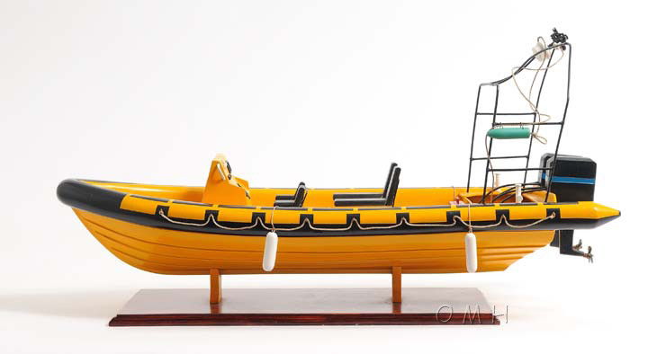 Hand Painted Model Boat - Yellow