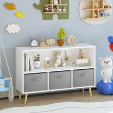 Load image into Gallery viewer, Bookcase With Collapsible Drawers, Book Display Organizer
