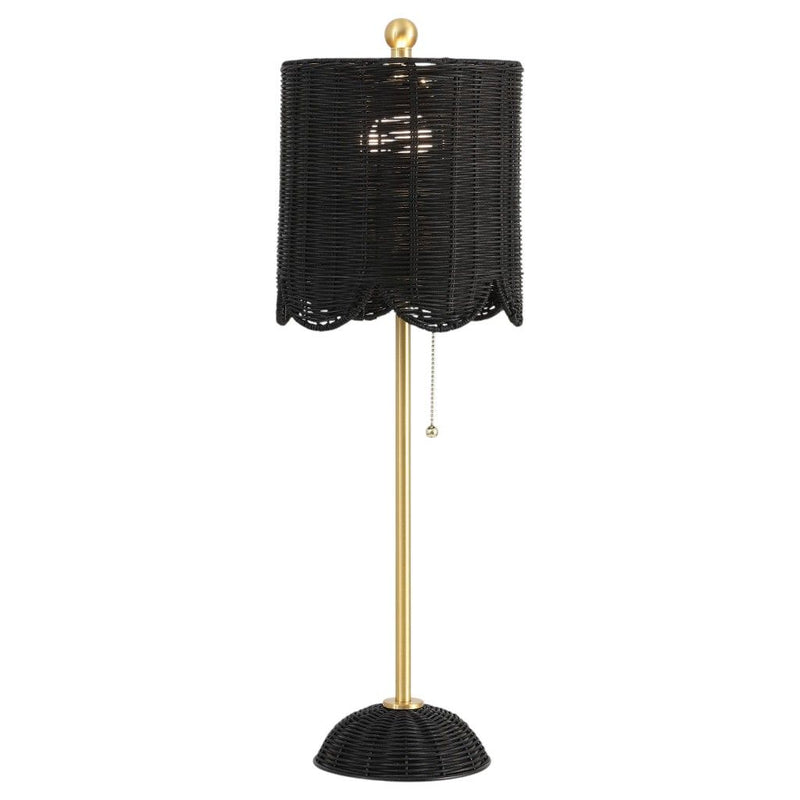 28" Table Lamps With Drum Shades (Set of 2) - Black