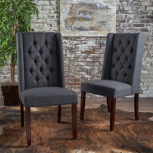 Load image into Gallery viewer, Sophisticated Tufted Dining Chair With High Back Design
