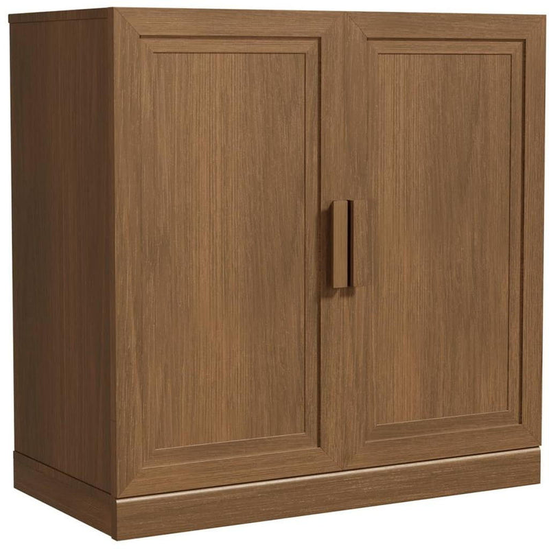 Wood Accent Cabinet With Two Doors - Brown