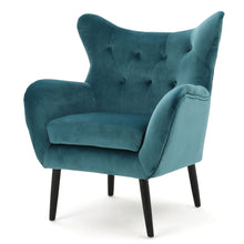 Load image into Gallery viewer, Alyssa - Mid Century Upholstered Arm Chair With Wingback Design
