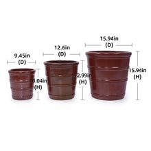 Load image into Gallery viewer, 3 Pieces Flowerpot, Planter For Patio, Garden Or Windowsills
