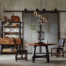 Load image into Gallery viewer, Lancaster - Round Dining / Gathering Table With Adjustable Height - Walnut
