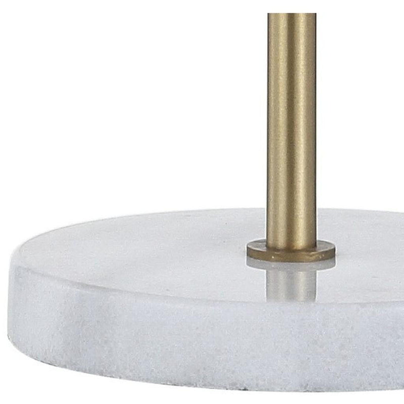 Round Table Lamp - Brass