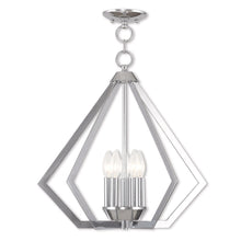 Load image into Gallery viewer, 20" Five Light Dimmable Chandelier With Shades - Silver

