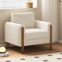 Load image into Gallery viewer, Oversized Accent Chair With Curved Armrests
