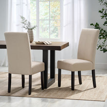 Load image into Gallery viewer, Pertica - Dining Chair Contemporary Design Wood Fabric - Natural
