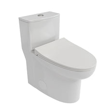 Load image into Gallery viewer, Modern 1 Piece Toilet With Dual Flush And Soft Closing Seat - White
