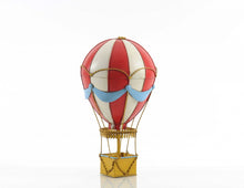 Load image into Gallery viewer, Hand Painted Hot Air Balloon Tabletop Sculpture - Red / White
