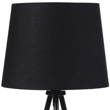 Load image into Gallery viewer, Tripod Table Lamp With Black Empire Shade - Gold
