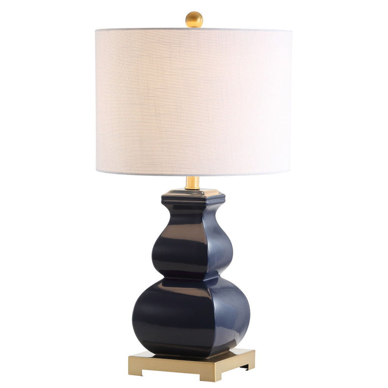 Novelty Table Lamp LED With Globe Shade - Navy Blue