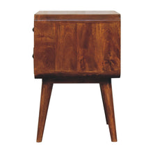 Load image into Gallery viewer, 24" Wood Two Drawer Nightstand - Chestnut
