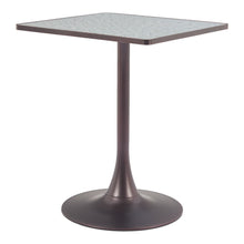 Load image into Gallery viewer, 24" Steel Pedestal Base Square Dining Table - Gray
