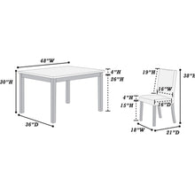 Load image into Gallery viewer, Dining Table With 4 Upholstered Side Chairs
