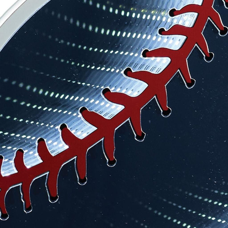 Baseball Tabletop Sign With LED - Red / White