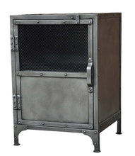 Load image into Gallery viewer, 20" Metal Accent Cabinet With Two Shelves - Silver
