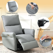 Load image into Gallery viewer, 270° Power Swivel Rocker Glider Recliner Chair With USB Ports
