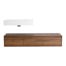 Load image into Gallery viewer, Modern Wall Mounted Bathroom Vanity With Resin Sink And Soft Close Drawer
