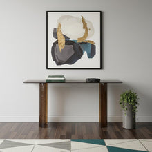 Load image into Gallery viewer, Glass Double Pedestal Console Table - Bronze
