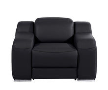 Load image into Gallery viewer, Leather Wall Hugger Recliner With USB - Black
