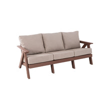 Load image into Gallery viewer, Outdoor Patio 3 Seat Sofa With Sunbrella Cushions - Brown
