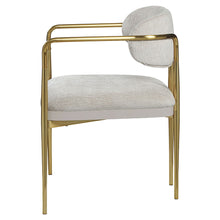 Load image into Gallery viewer, Zayn - Arm Chair (Set of 2) - Beige Chenille &amp; Gold
