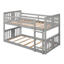 Load image into Gallery viewer, Twin Over Twin Bunk Bed with Ladder, Gray (Old SKU:LP000107AAE)
