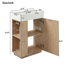 Load image into Gallery viewer, Bathroom Vanity With Sink, Freestanding Wood Grain Cabinet With Storage
