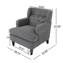 Load image into Gallery viewer, Upholstered Accent Chair Tufted Armchair For Living Room And Bedroom
