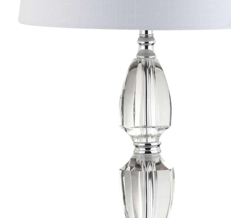 Novelty Bedside Lamp With Drum Shade - Clear