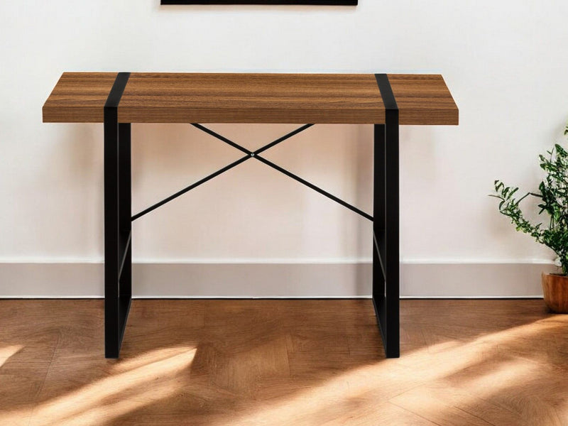49" Computer Desk - Brown And Black