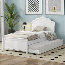 Load image into Gallery viewer, Platform Bed With Headboard And Trundle
