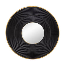 Load image into Gallery viewer, 32" Round Framed Accent Mirror - Black / Gold
