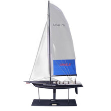 Load image into Gallery viewer, Hand Painted Model Boat (624693) - White / Black
