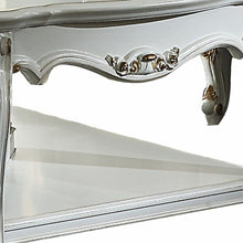 Load image into Gallery viewer, Wood Poly-Resin Coffee Table - Antique Pearl
