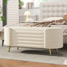 Load image into Gallery viewer, Modern Oval Storage Ottoman With Upholstery
