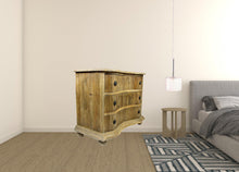Load image into Gallery viewer, Solid Wood Three Drawer Dresser - Natural
