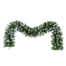 Load image into Gallery viewer, Artificial Christmas 3 Piece Set Wreath And 2 Entrance Trees With LED Lights - White / Green
