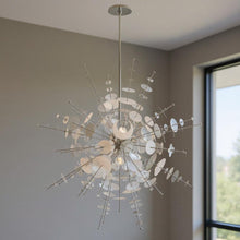 Load image into Gallery viewer, Twelve Light Dimmable Chandelier With Shades - Silver
