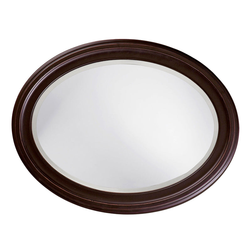 33" Oval Framed Accent Mirror - Bronze